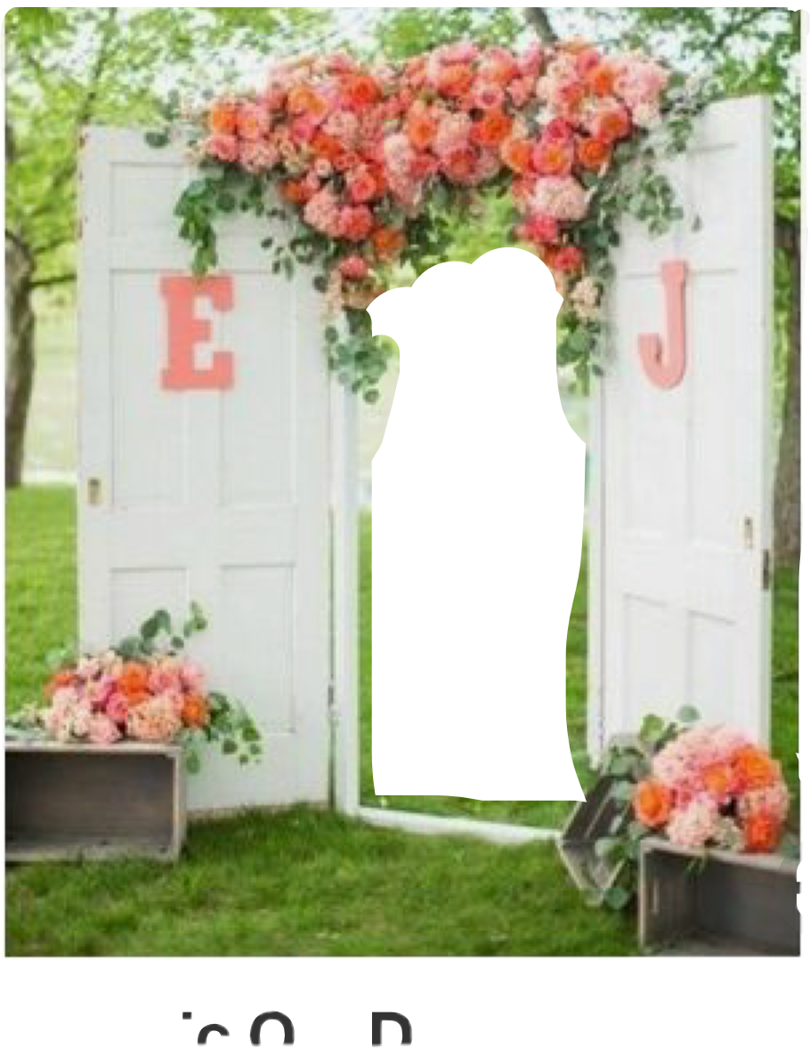 Photobooth Sticker - Rustic Wedding Photo Backdrops Clipart (910x1178), Png Download