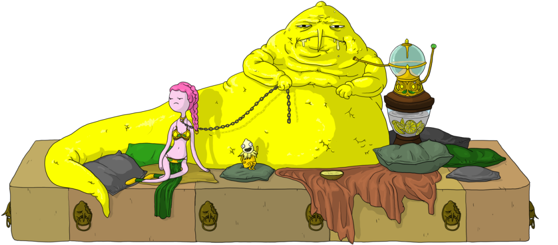“princess Bubblegum / Earl Lemongrab ” - Princess Bubblegum And Lemongrab Clipart (1280x682), Png Download
