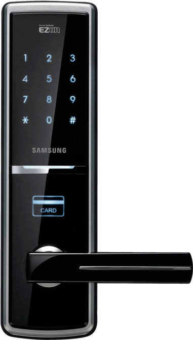 Digital Door Lock Samsung Clipart (640x800), Png Download