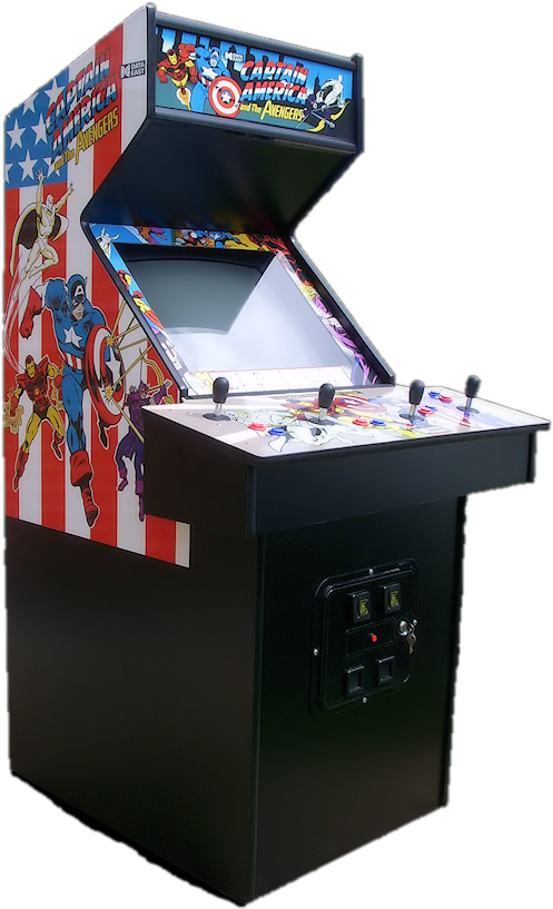 Captain America And The Avengers - Captain America And The Avengers Arcade Cabinet Clipart (600x900), Png Download