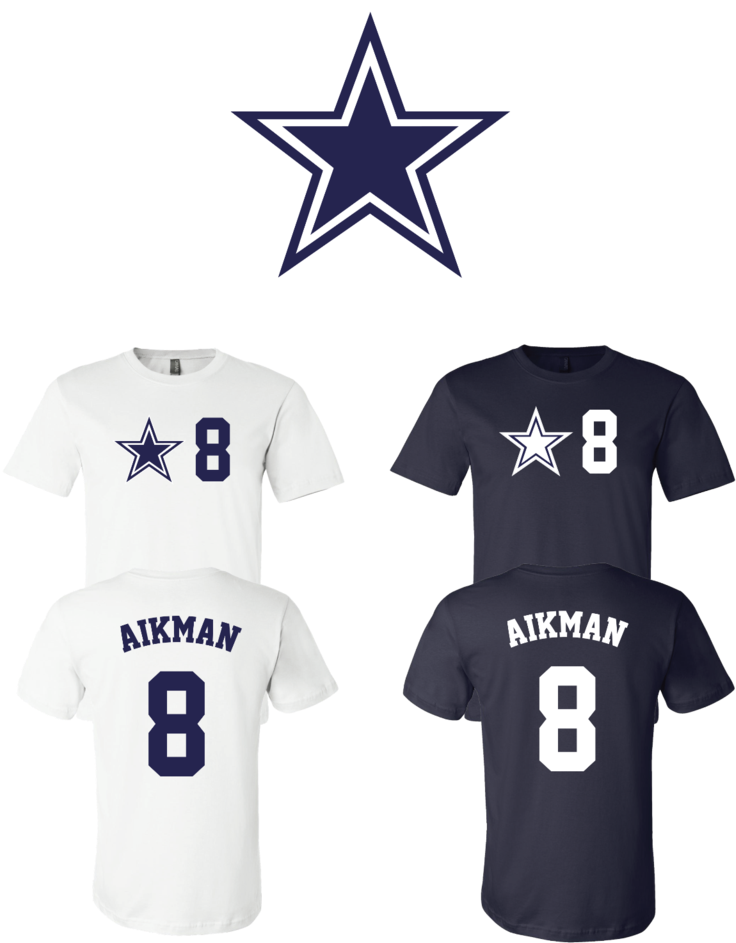 Troy Aikman - Dallas Cowboys Star Clipart (791x1024), Png Download