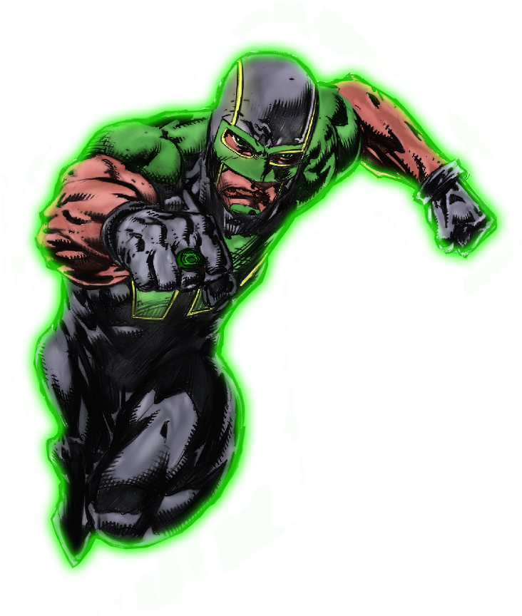 Simon Baz New - Green Lantern Simon Baz Comics Clipart (732x864), Png Download