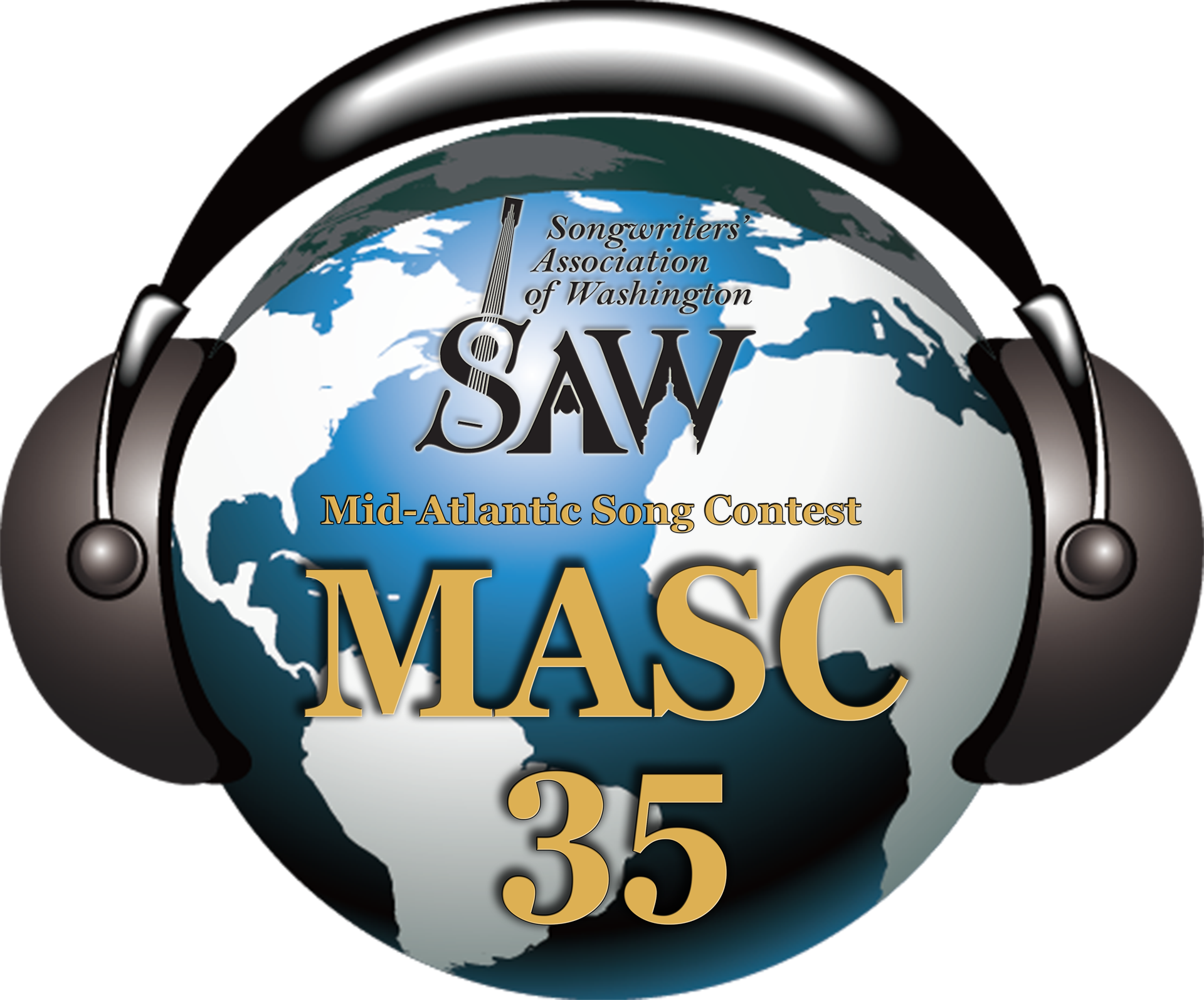 The Mid-atlantic Song Contest - Headphones Clipart (1920x1594), Png Download