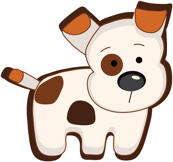Animation Dog Cute Cartoon Drawing Design Funny - Animated Dog Clipart (720x720), Png Download