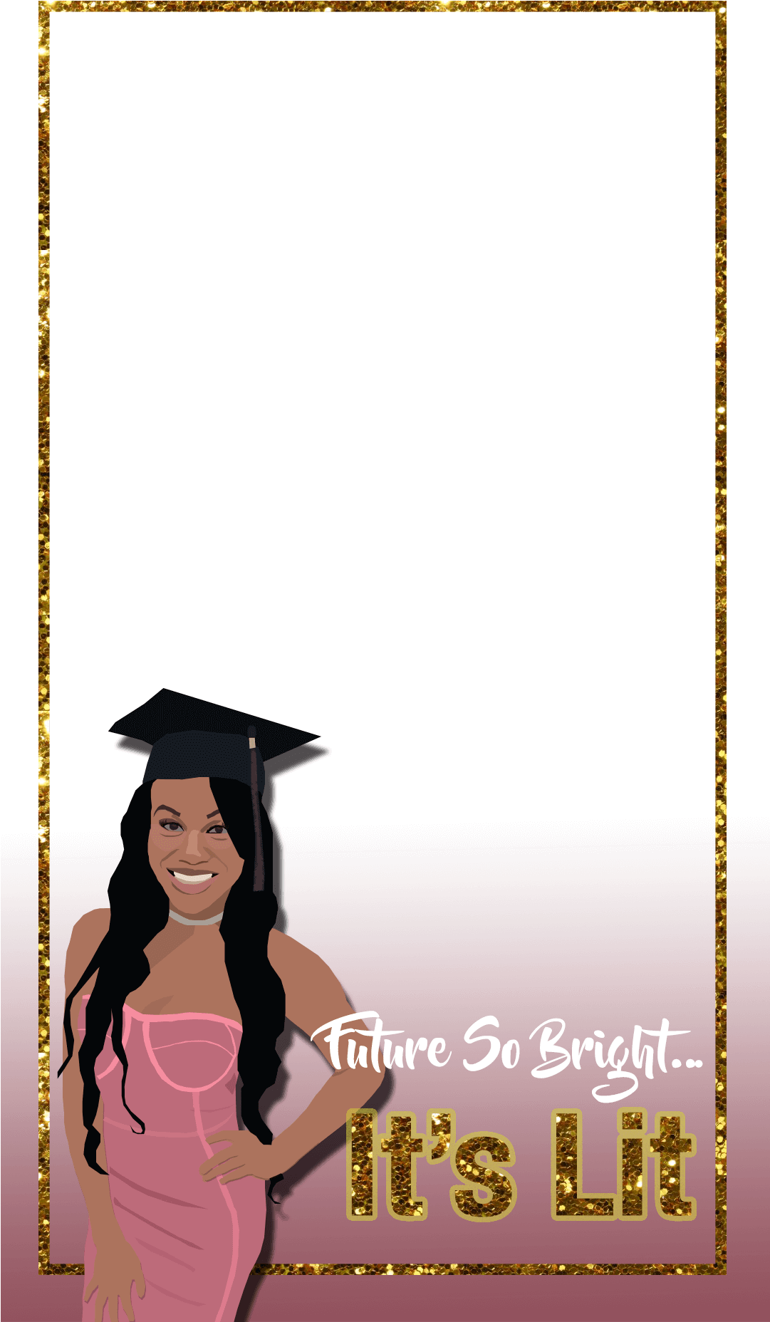 Graduation Party Snapchat Filter Clipart (1080x1920), Png Download