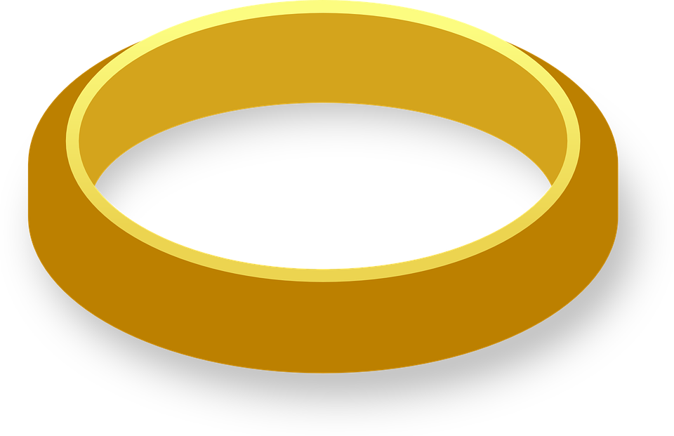 Wedding Ring Ring Jewelry Gold Marriage - Png แหวน Clipart (960x621), Png Download