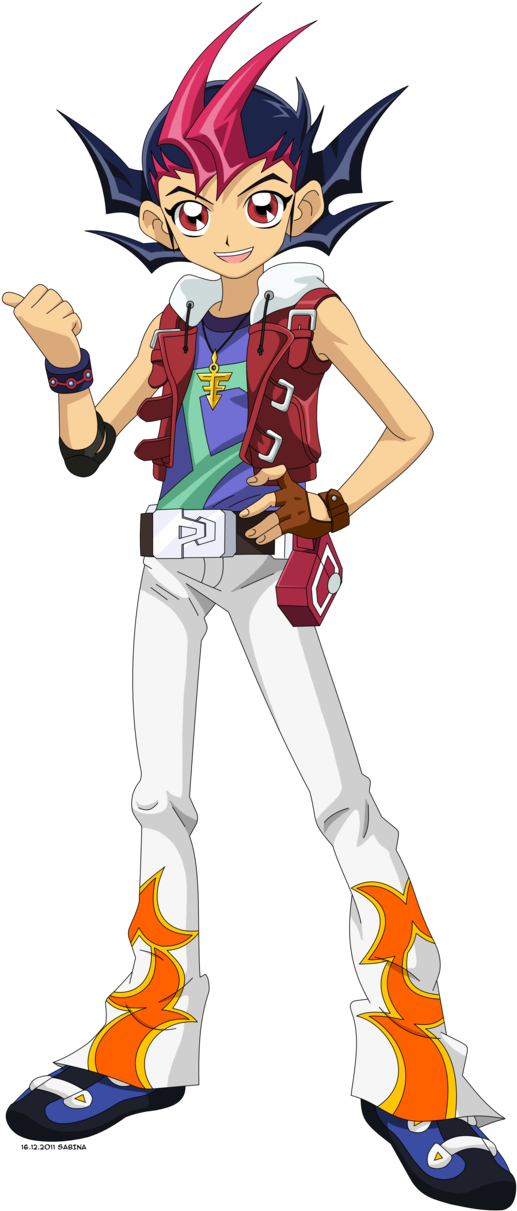 Png Image With Transparent Background - Yuma Yu Gi Oh Zexal Clipart (635x1258), Png Download