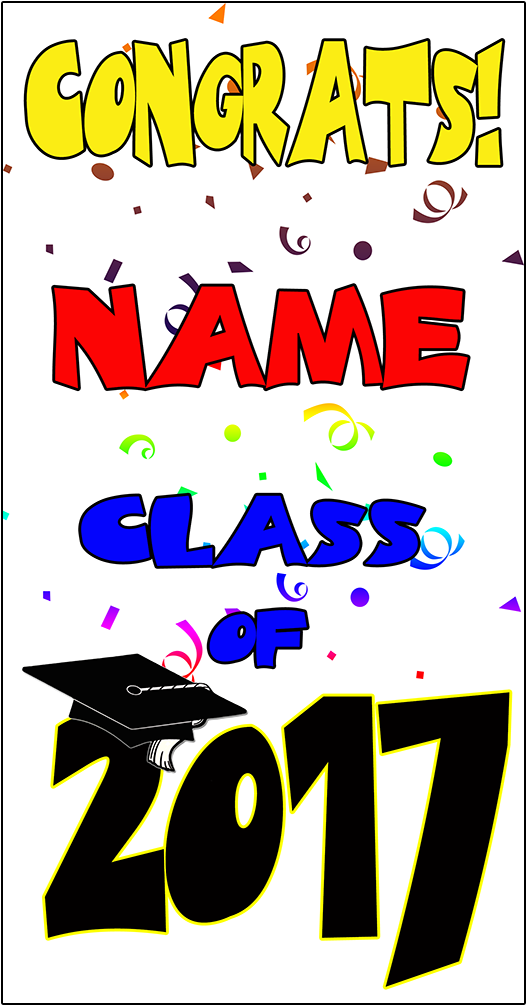 Click For Larger Picture Of Personalized Graduation - Poster Clipart (1008x1008), Png Download