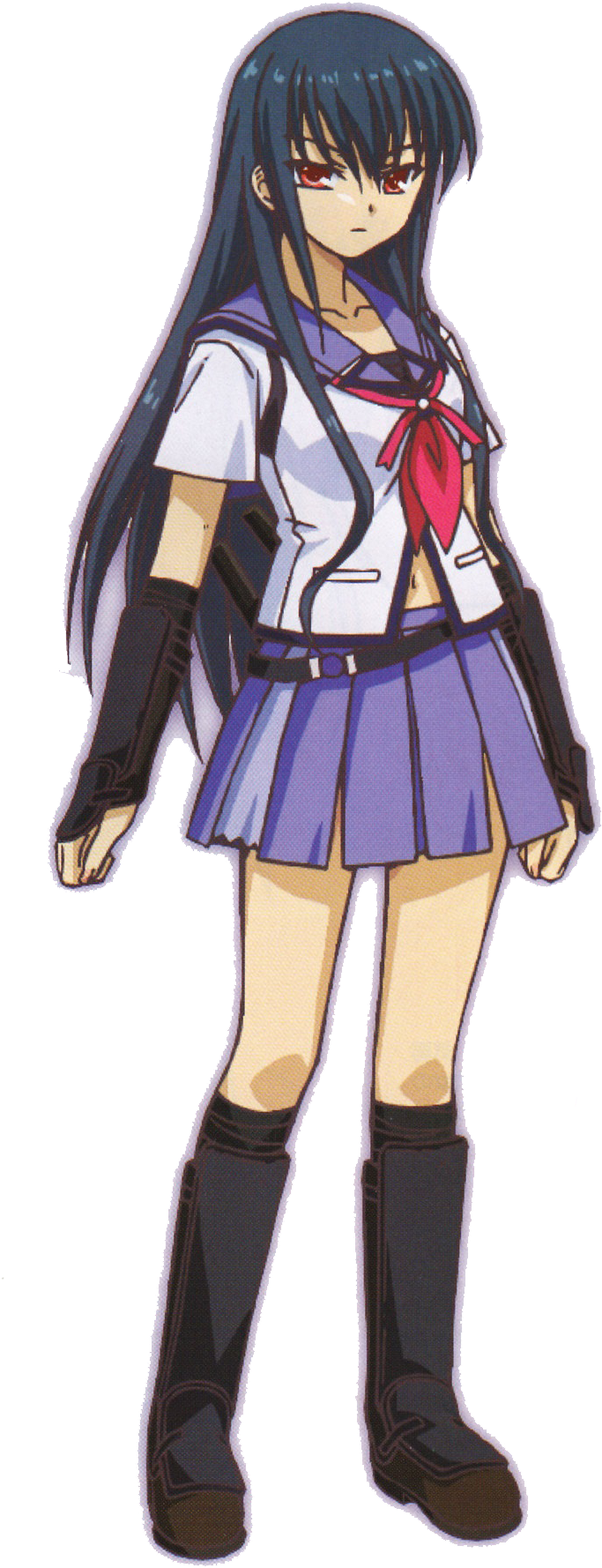 Tk Angel Beats Wiki Fandom Powered By Wikia - Schoolgirl Uniform Anime Girl Clipart (744x1872), Png Download