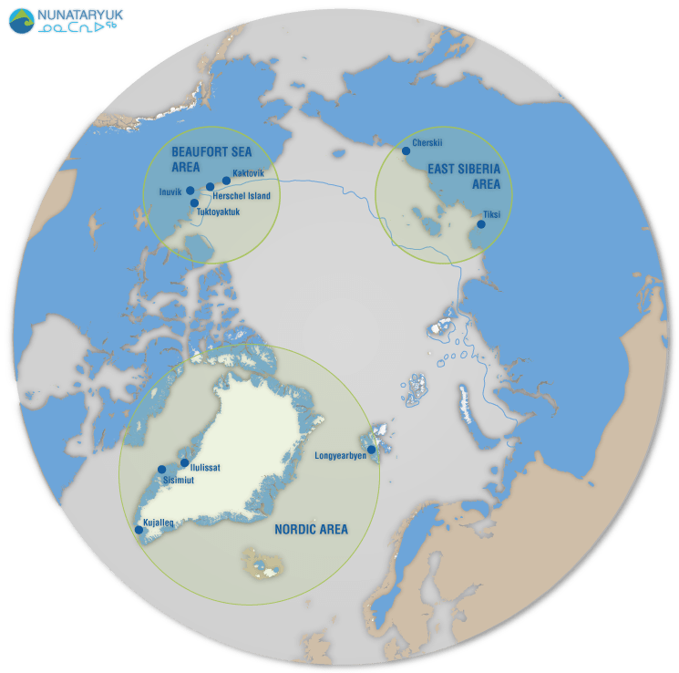 Field Sites - Map Of Indigenous Peoples Of The Arctic Clipart (745x738), Png Download