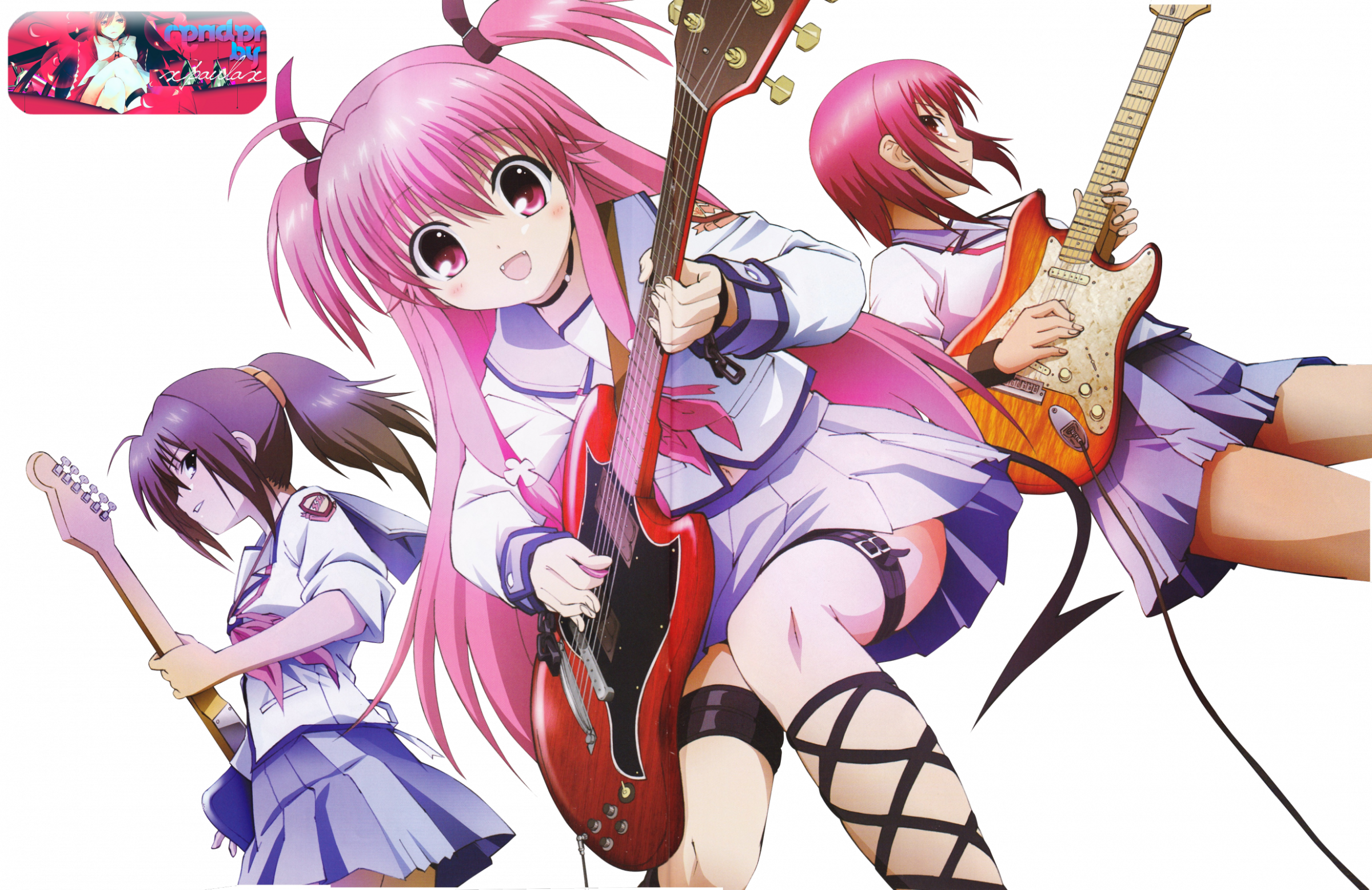 Anime Angel Beats Streaming No Sekai - Angel Beats Clipart (2400x1557), Png Download