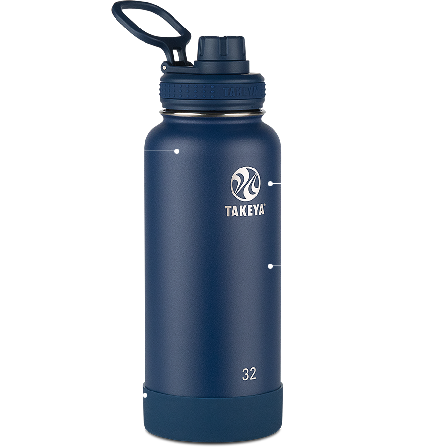 Materials - Takeya Actives Insulated Stainless Steel Water Bottle Clipart (1000x1000), Png Download