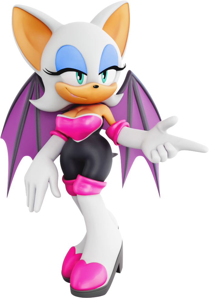 466 Kb Png - Rouge The Bat Sa2 Clipart (705x1000), Png Download