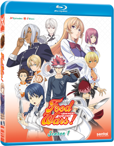 Food Wars Dvd Blu Ray Clipart (562x600), Png Download