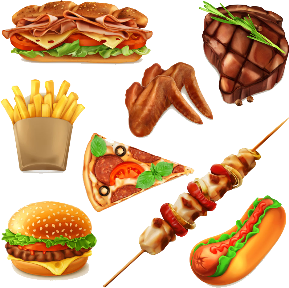 Hamburger Fast Food Photos Transprent Png Free Pizza Burger Clipart