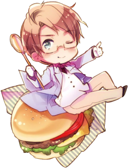 #americahetalia #america #hetalia #anime #food #hamburgers - Hetalia America Official Art Clipart (425x556), Png Download