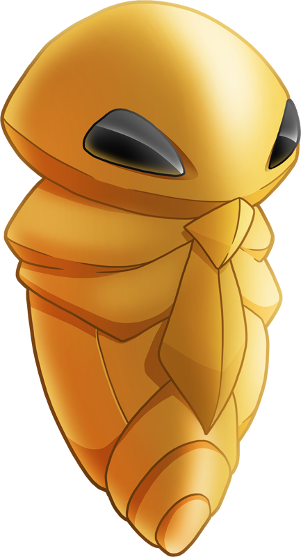 Shiny Kakuna - Pokemon Kakuna Shiny Clipart (433x800), Png Download