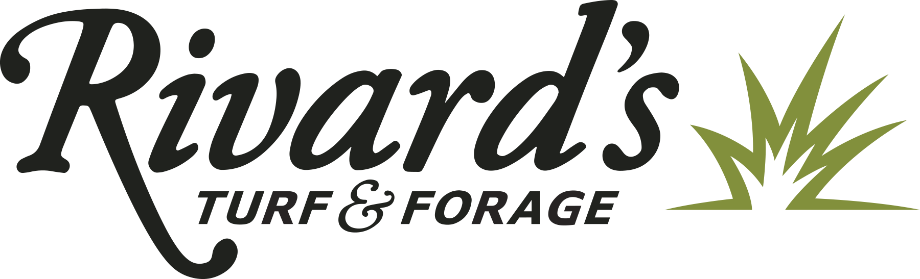 Rivard's Turf & Forage Logo - Graphics Clipart (1800x547), Png Download