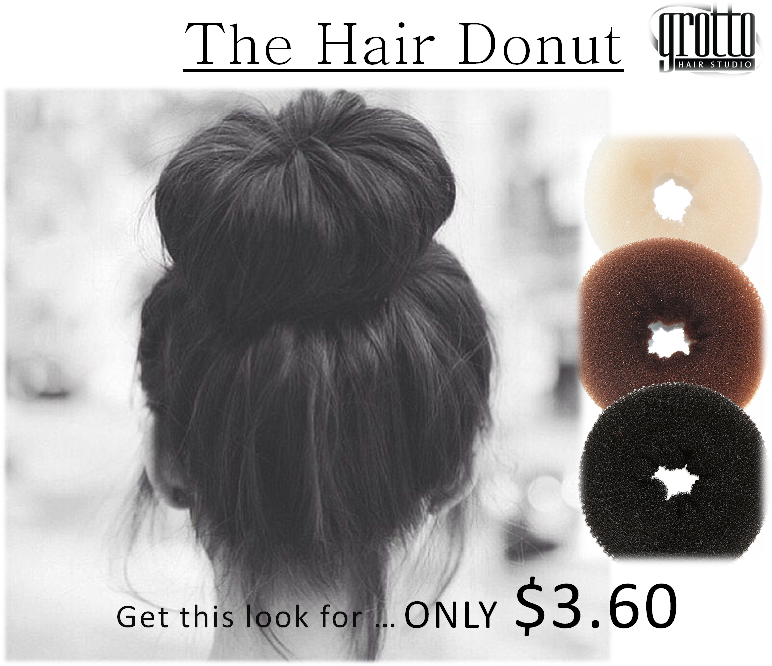 The Secret Behind The Bun Is The Hair Donut Get This - Neat Vs Messy Bun Clipart (1540x1353), Png Download