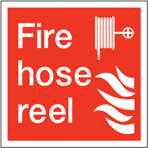 Fire Hose Reel Square Sticker - Fire Hose Reel Sticker Clipart (600x600), Png Download
