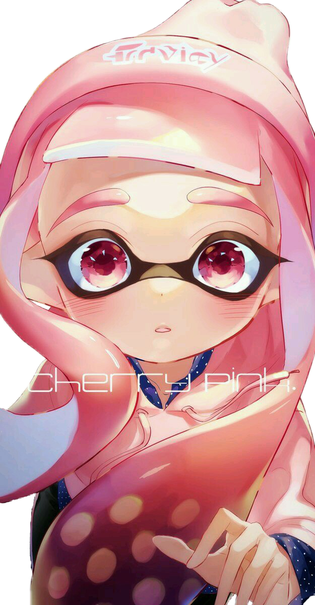 #ink #squid #inkling #inklings #inklinggirl #pink #pinkhair Clipart (625x1199), Png Download