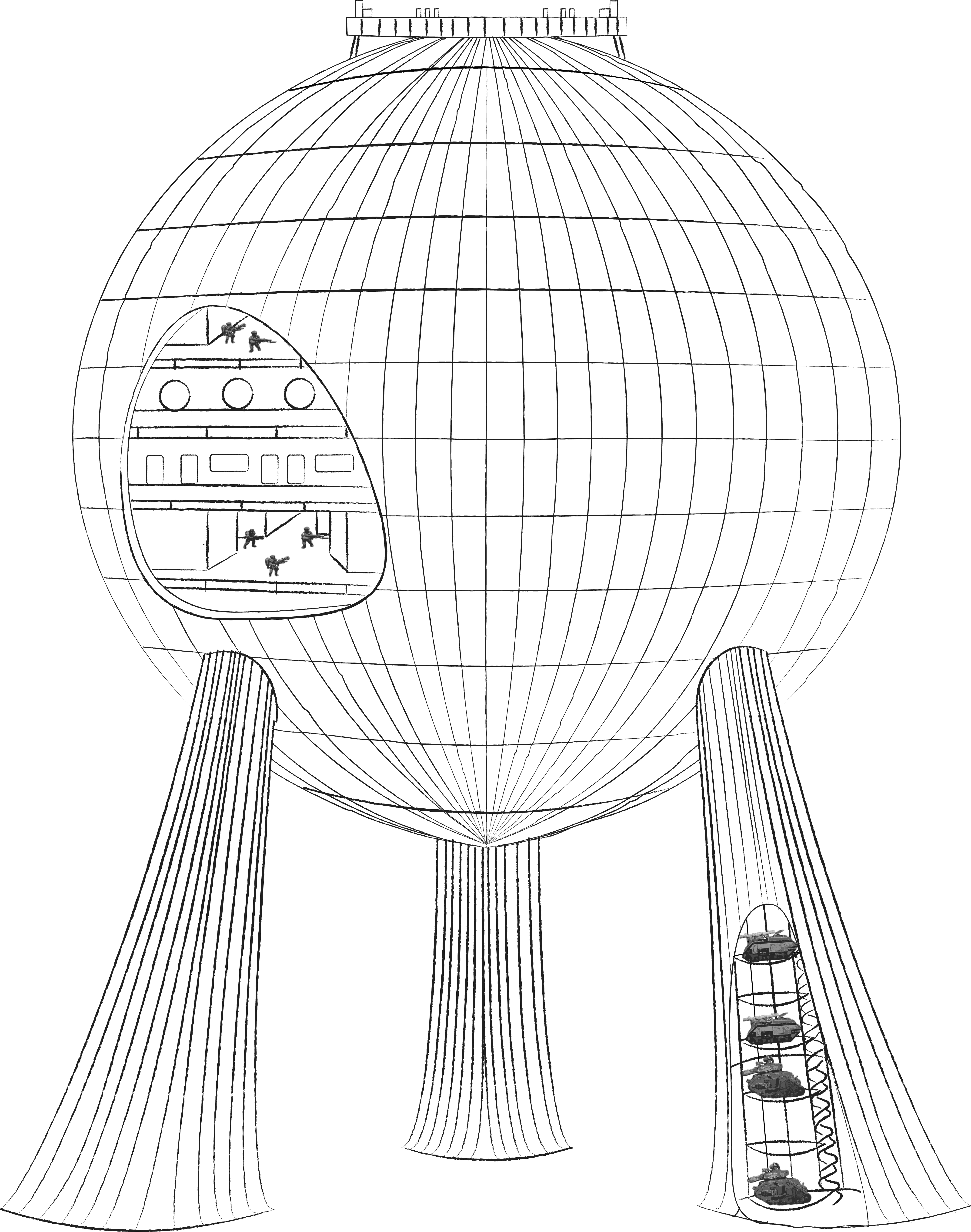 Building 7 Nb - Sketch Clipart (4175x5296), Png Download