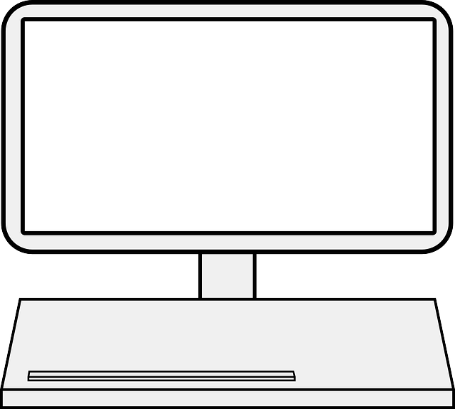 Monitor, Screen, Laptop, Keyboard, Client - Computer Monitor Clipart (640x575), Png Download