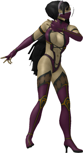 Kitana Alt Mileena - Cartoon Clipart (1024x1024), Png Download