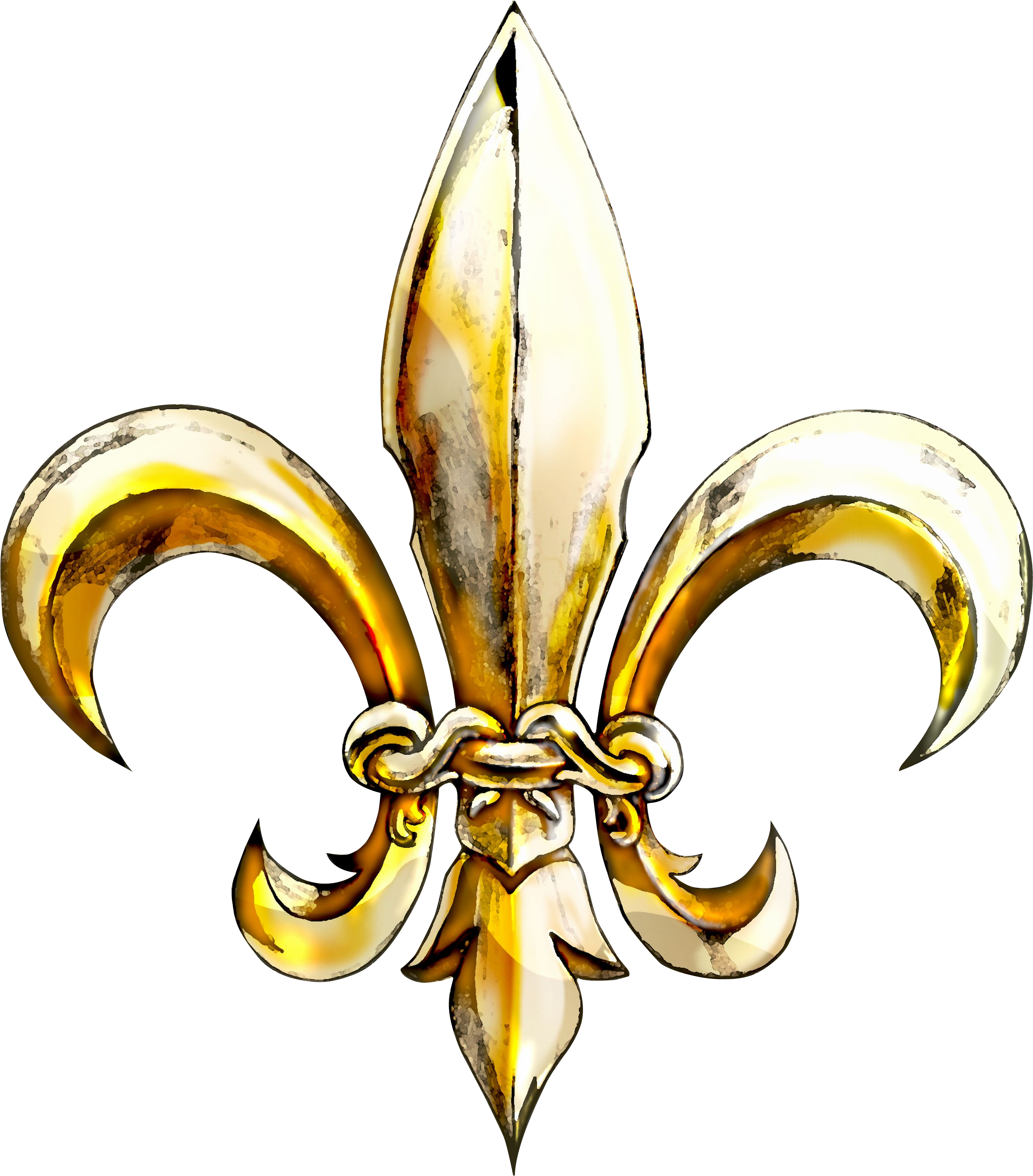 Fleur De Lis Strong Lineage Clipart (4109x4676), Png Download