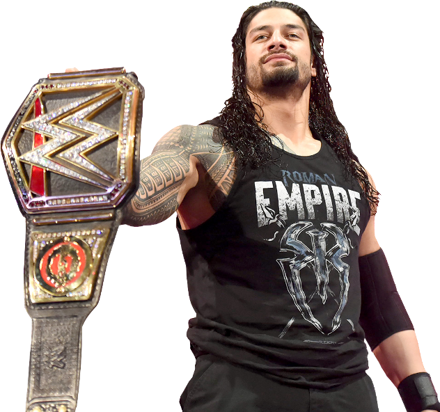 Roman Reigns - Roman Reigns Wwe Champion Png Clipart (632x592), Png Download