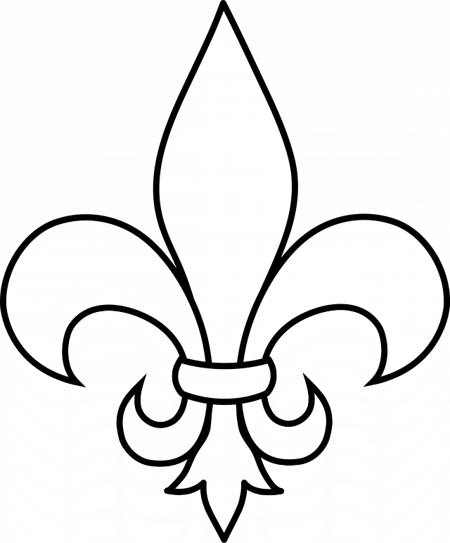 Fleur De Lis Images Illustrations Photos Clipart - White Fleur De Lis Png Transparent Png (640x771), Png Download