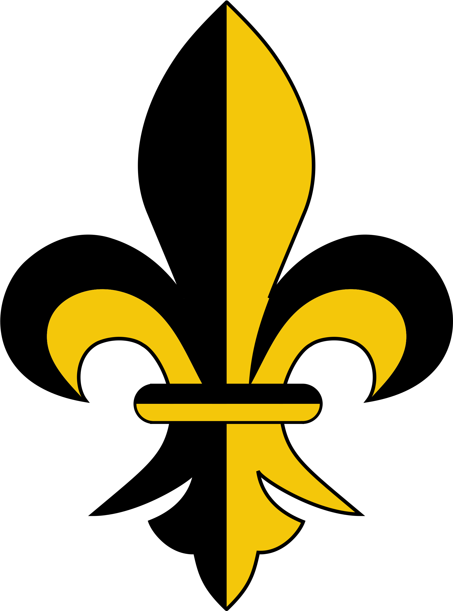 File Fleurdelis Wikimedia Commons Open - Fleur De Lis Svg Clipart (2000x2608), Png Download