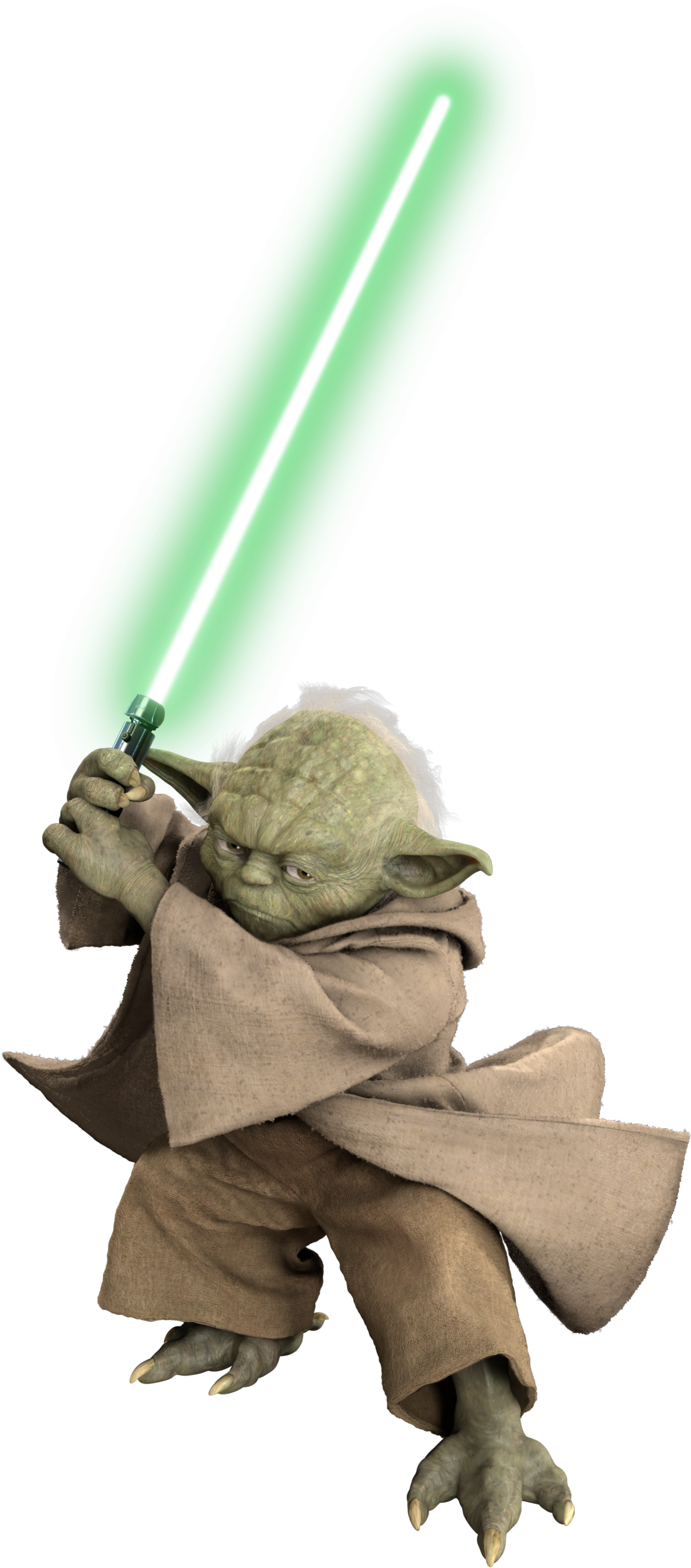 Master Yoda Clipart (2000x3992), Png Download