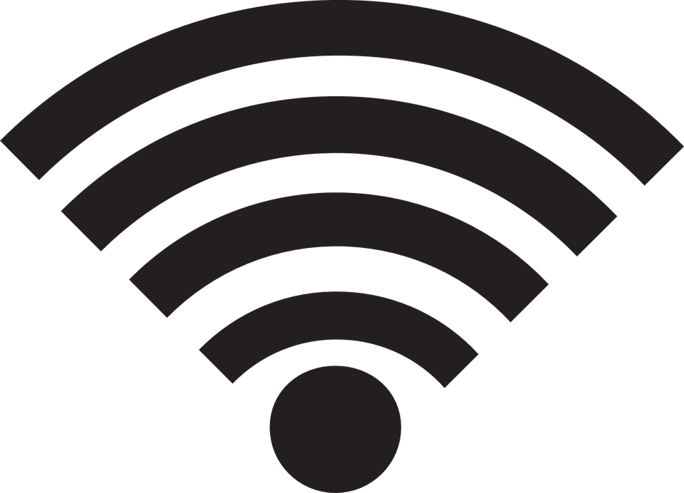 Wi-fi Logo Png - Wi Fi Sign Clipart (960x692), Png Download