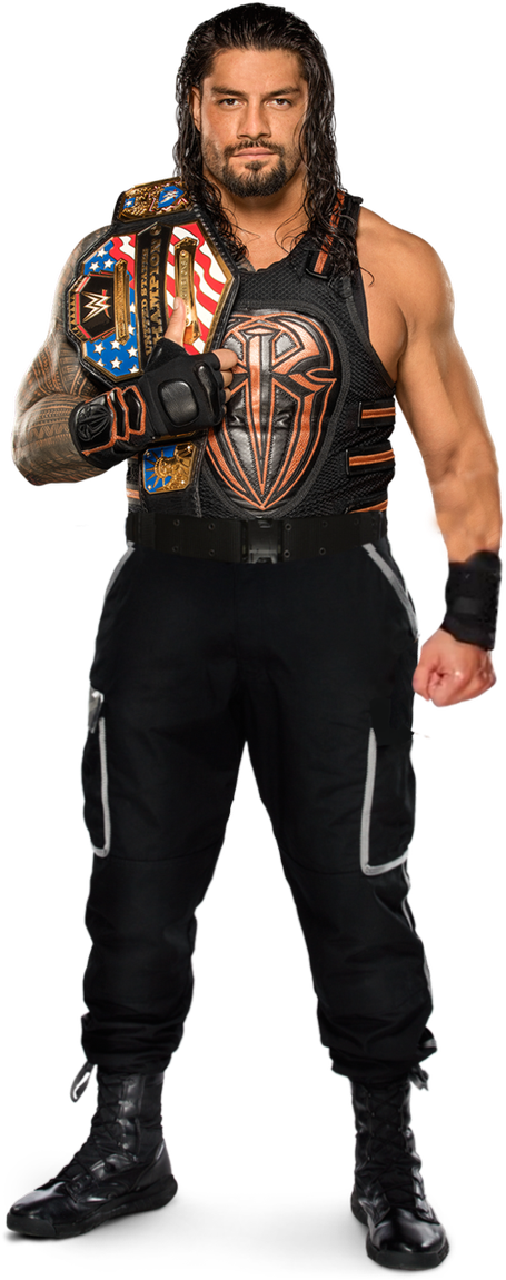 M Nouman Khan - Roman Reigns Universal Champion Clipart (527x1200), Png Download