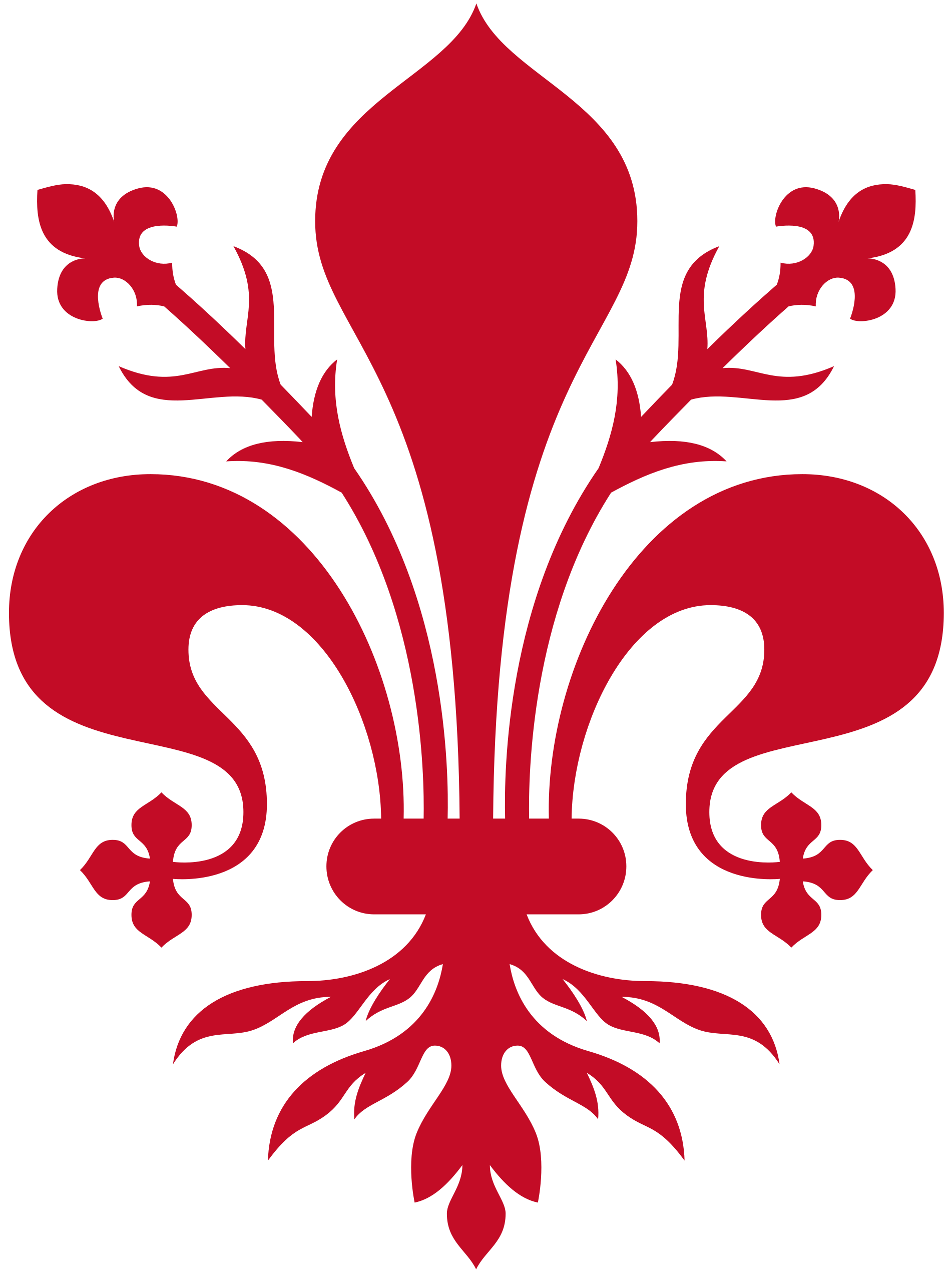 Florence Fleur De Lis , Png Download - Florence Coat Of Arms Clipart (1902x2543), Png Download