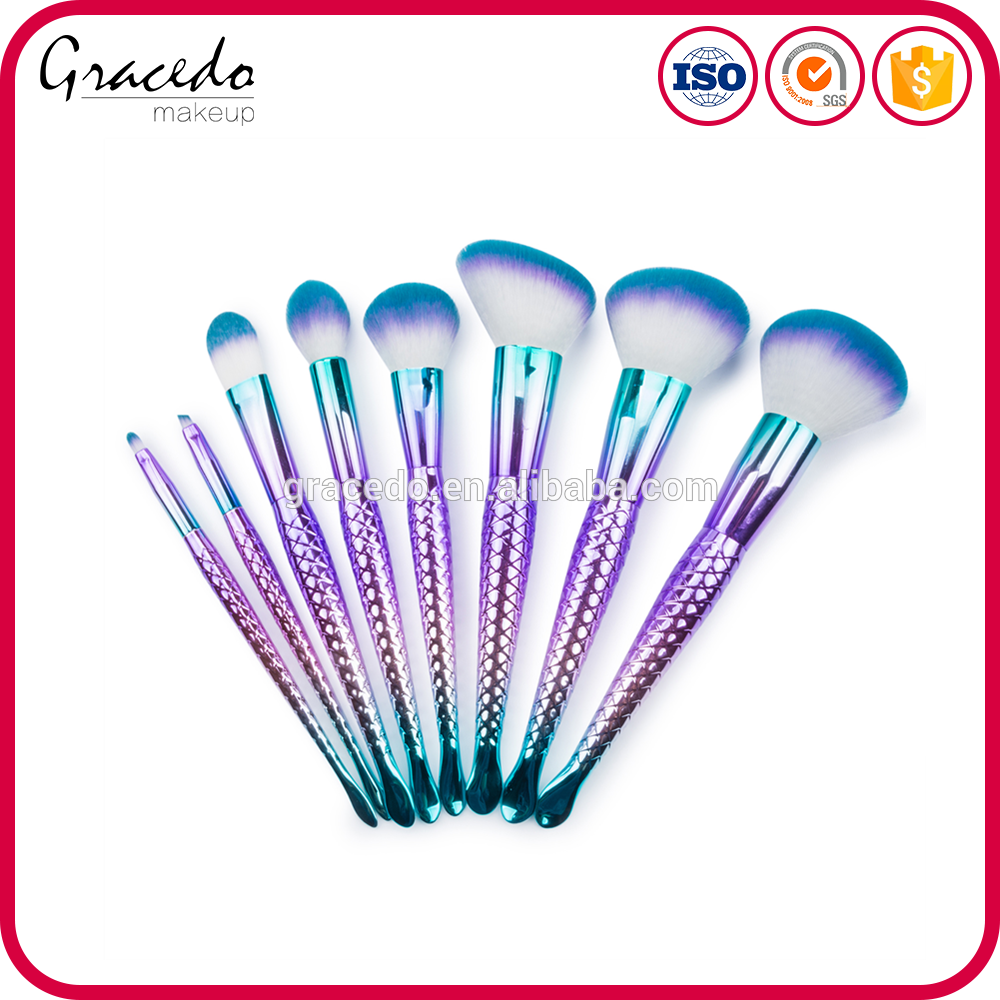 8pcs Fish Scales Shape Mermaid Tail Colorful Synthetic - Plastic Clipart (1000x1000), Png Download