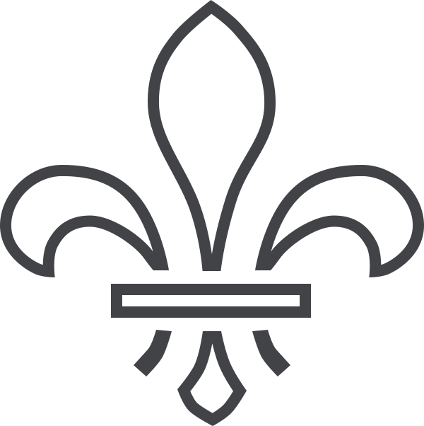 About Fleur De Lis - Emblem Clipart (600x602), Png Download