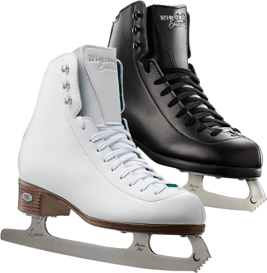 Ice Skating Shoes Png Photos - Riedell Emerald Figure Skates Clipart (1000x1000), Png Download