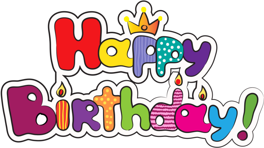 Colorful Happy Birthday Png Clipart Image Gallery Yopriceville - Vector Happy Birthday Png Transparent Png (1024x586), Png Download