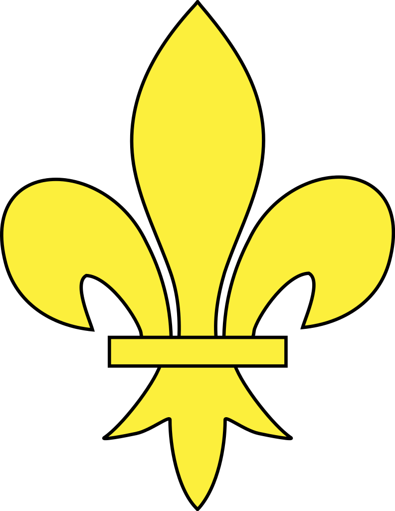 Meuble Héraldique Fleur De Lys - Fleur-de-lis Clipart (792x1024), Png Download
