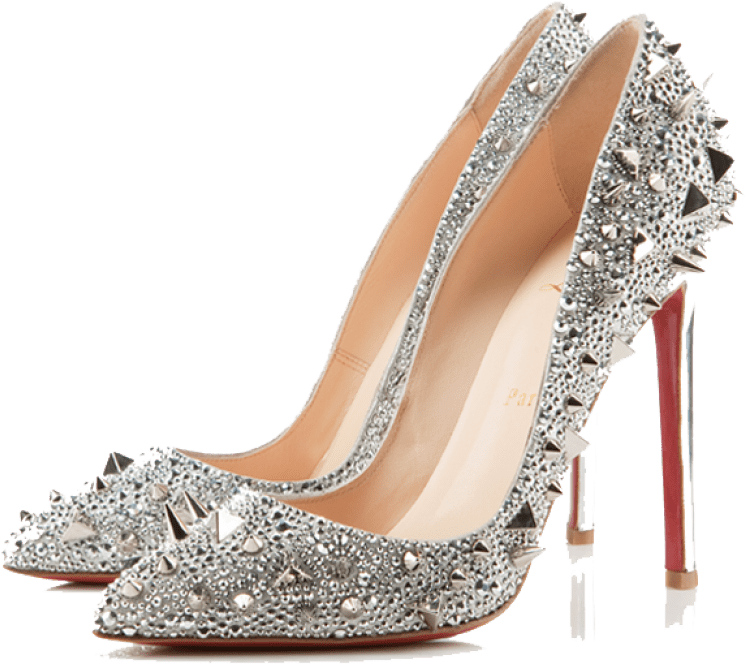 Free Png High Heel Shoes Png - Christian Louboutin Spikes Heels Clipart (850x698), Png Download