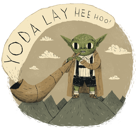Yodaling By Louisros - Yoda Yodeling Clipart (600x600), Png Download