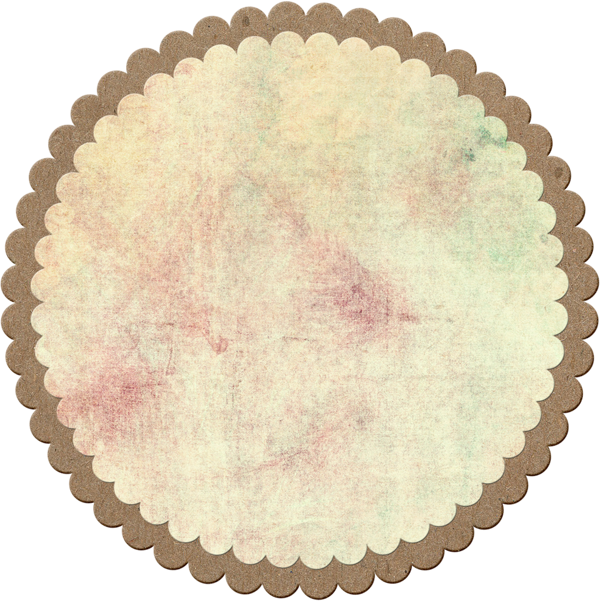 Chipboard Tag - Circle Flower Border Png Clipart (600x601), Png Download