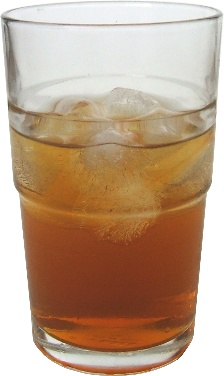 300ml Glass Of Kombucha With Ice Clipart (864x1352), Png Download