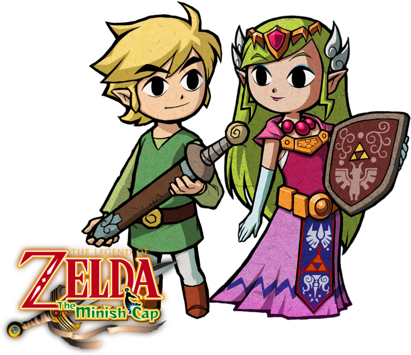 Link - Princess Zelda Minish Cap Clipart (900x772), Png Download
