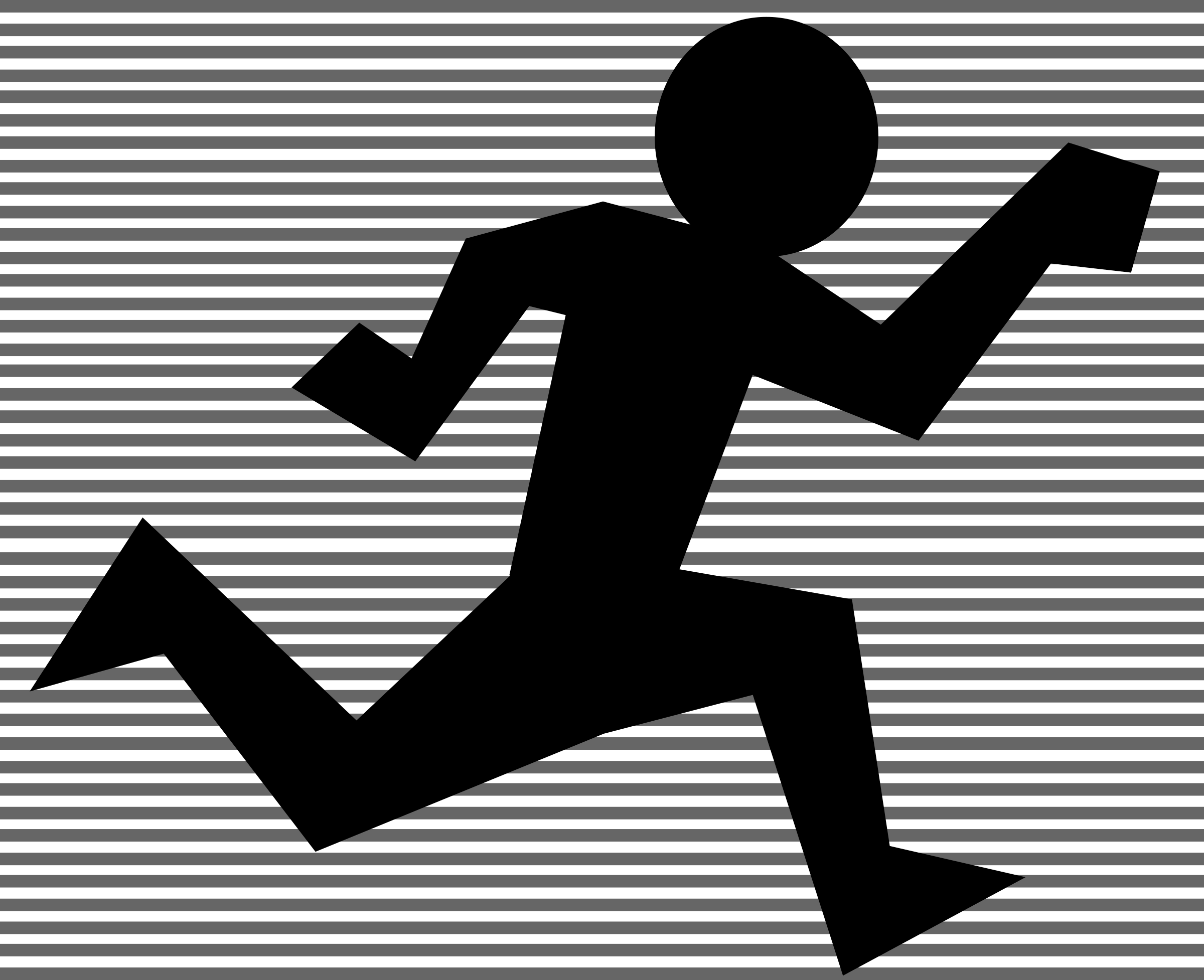 This Free Icons Png Design Of A Man Running Clipart (2400x1954), Png Download