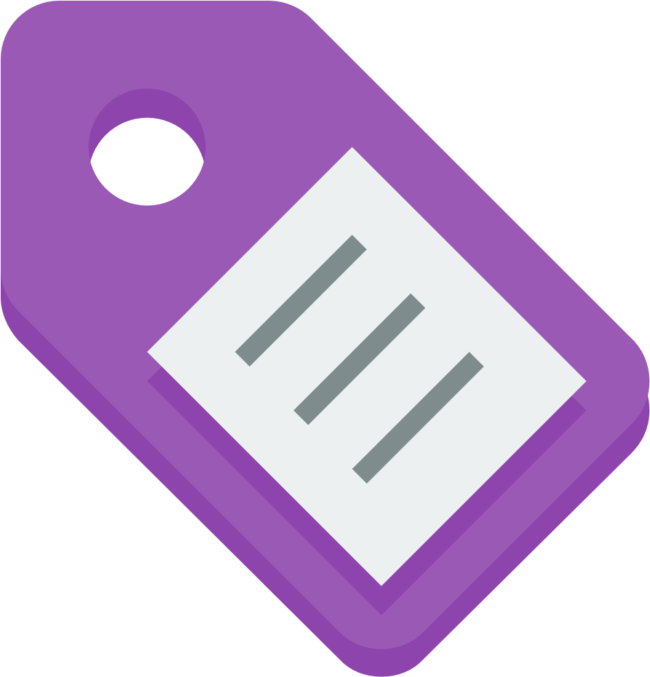 Tag Alt Icon - Tag Icon Png Purple Clipart (1024x1024), Png Download