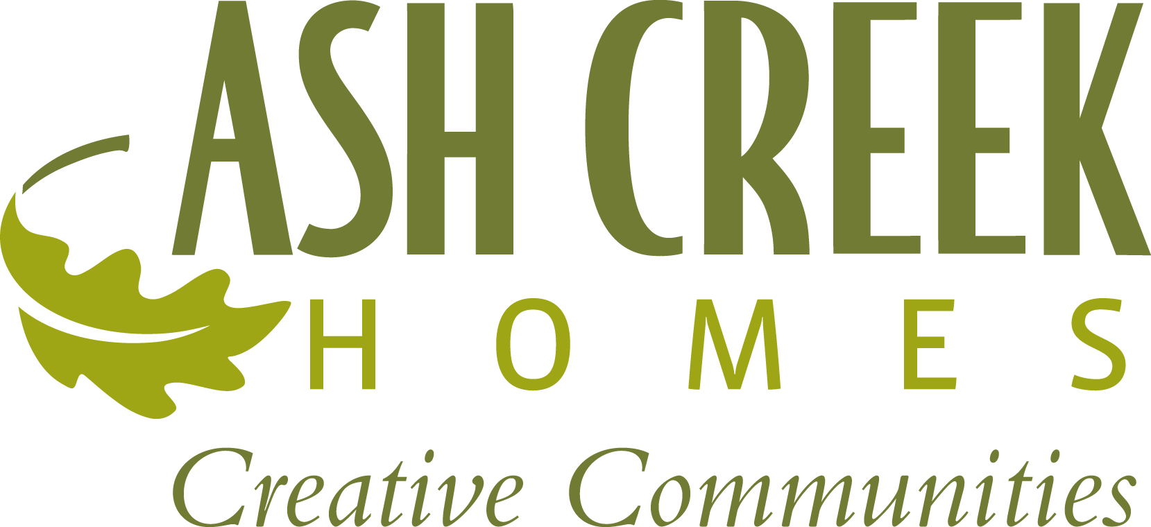 Ach Logo Horizontal W Tag - Ash Creek Homes Clipart (1659x760), Png Download