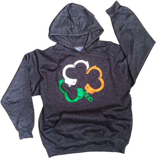 "irish Handcuffs" Hoodie Off-duty Outfitters - Hoodie Clipart (546x600), Png Download